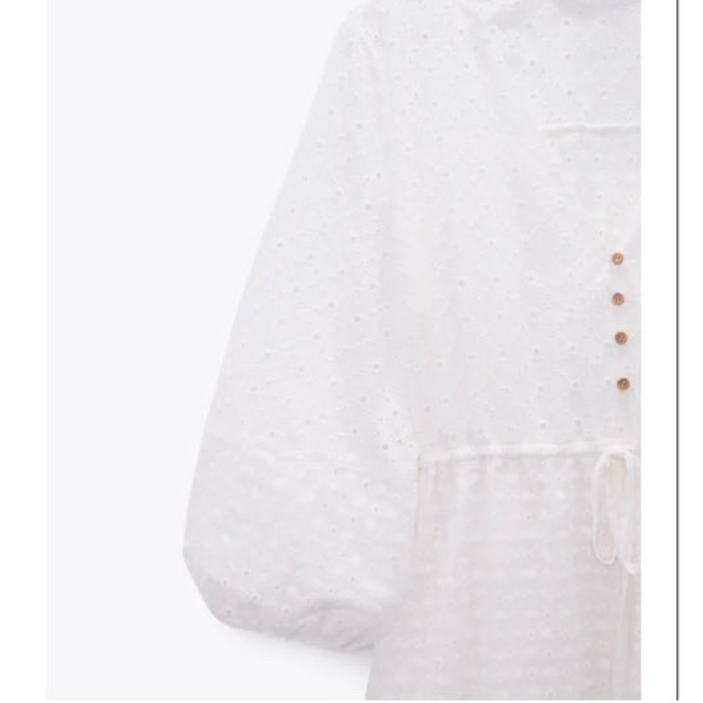 NEW WITH TAGS  ZARA DRESS WITH CUTWORK EMBROIDERY - Picture 6 of 10